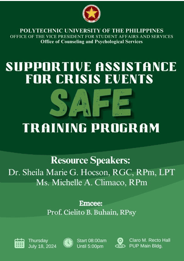 Supportive Assistance For Crisis Events (SAFE) 