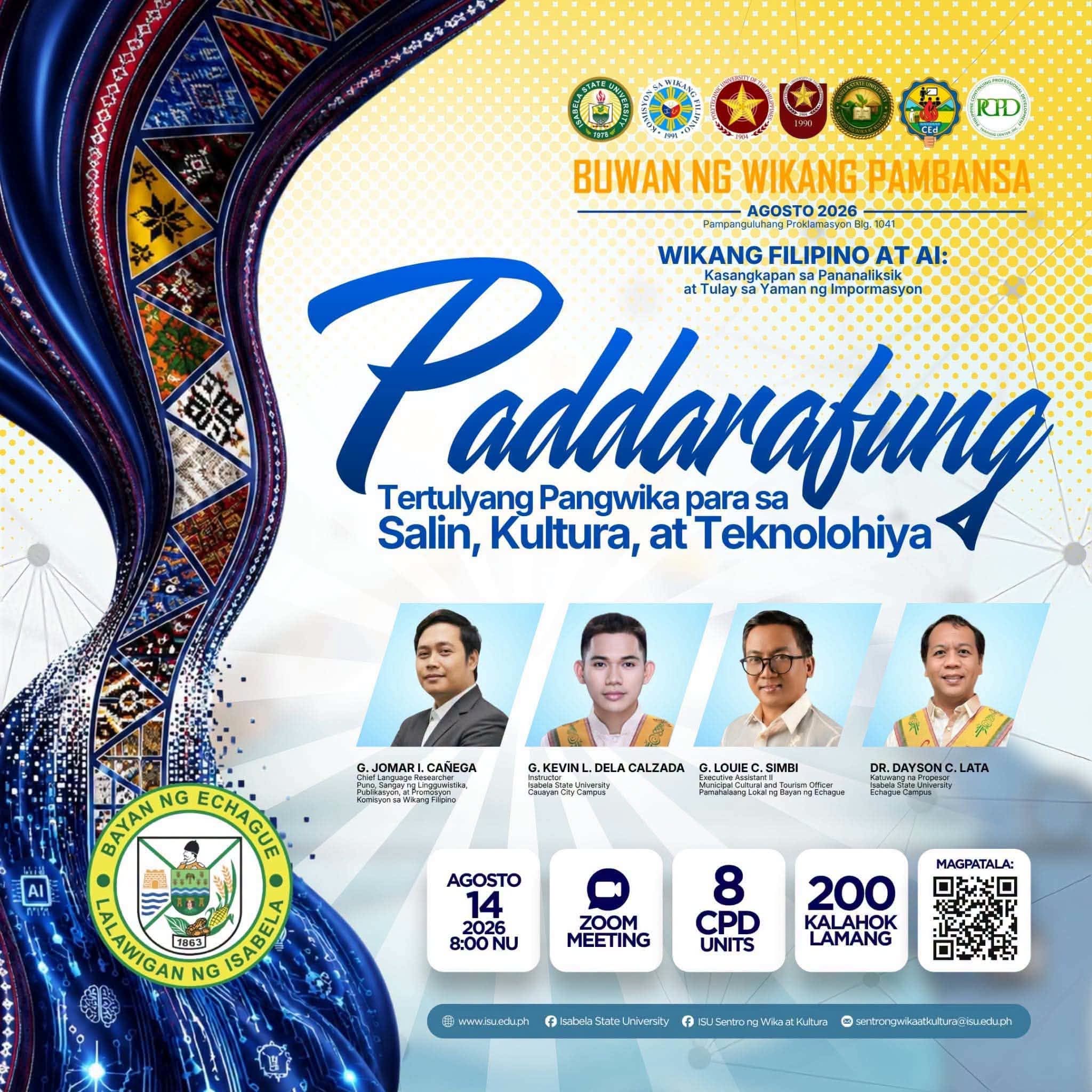PADDARAFUNG: Tertulyang Pangwika para sa Salin, Kultura, at Teknolohiya