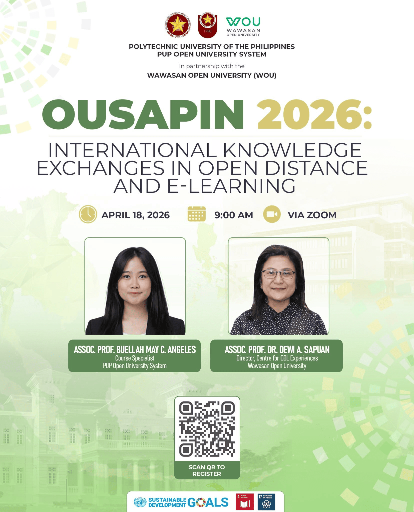 OUSAPIN 2026: International Knowledge Exchanges in Open, Distance, and E-Learning