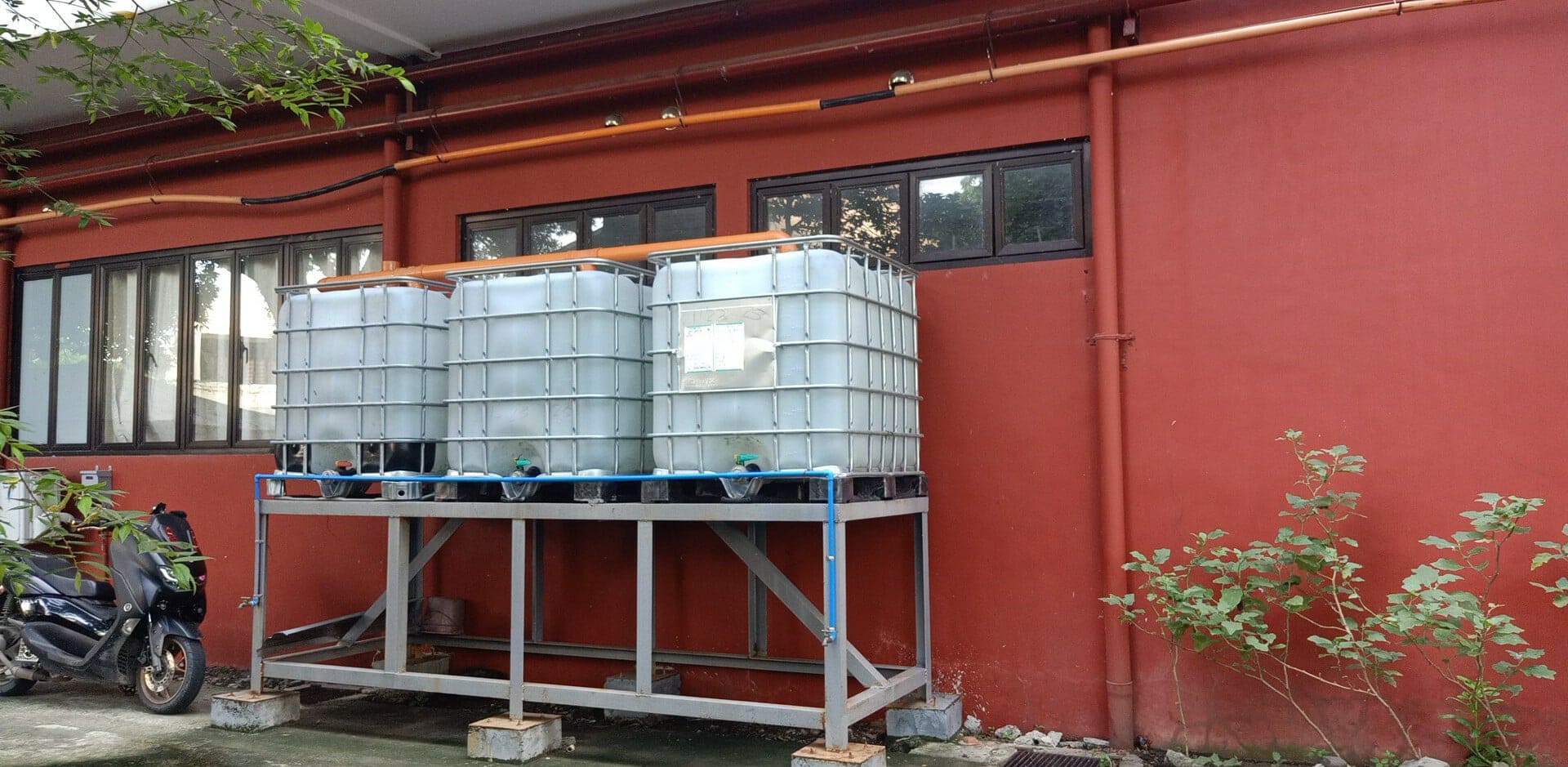 Rainwater catcher tanks
