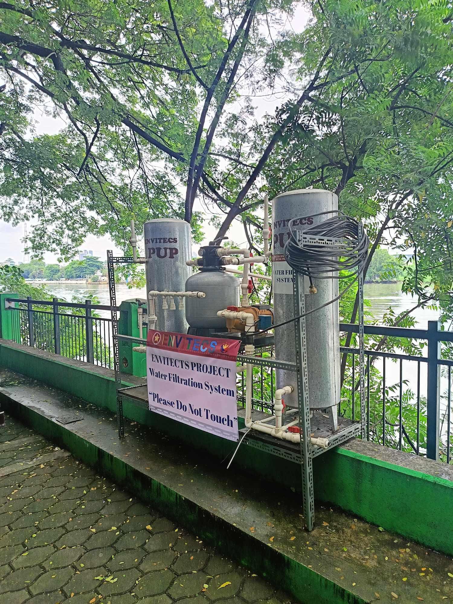 PUP Sustainable Water Extraction and Filtration from Pasig River for Lawn Watering