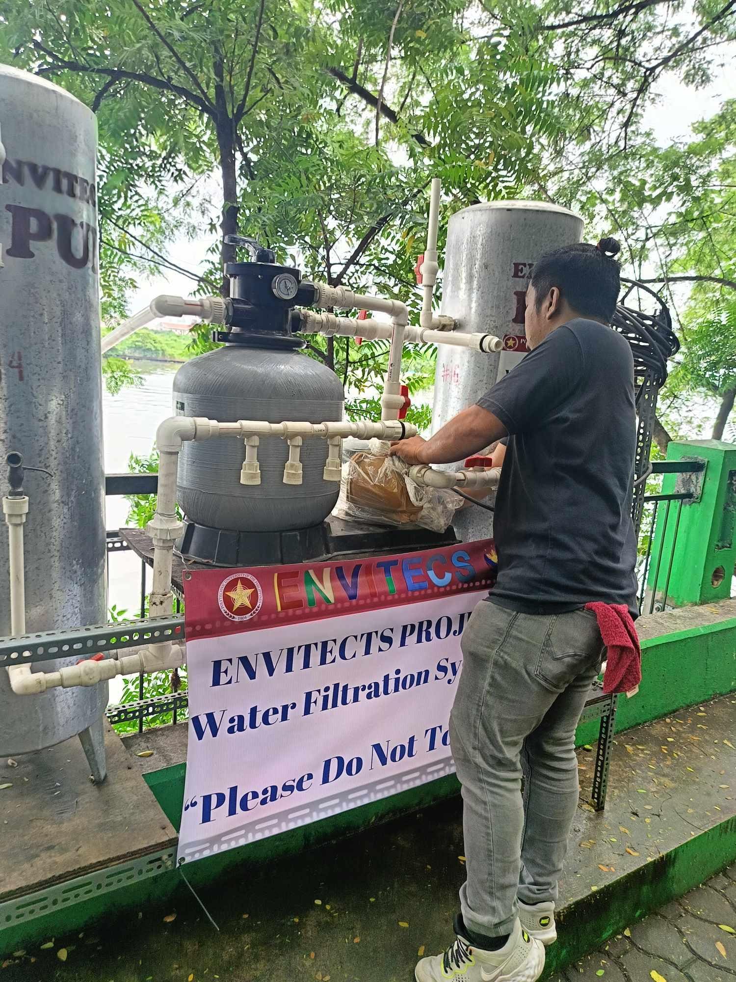 PUP Sustainable Water Extraction and Filtration from Pasig River for Lawn Watering