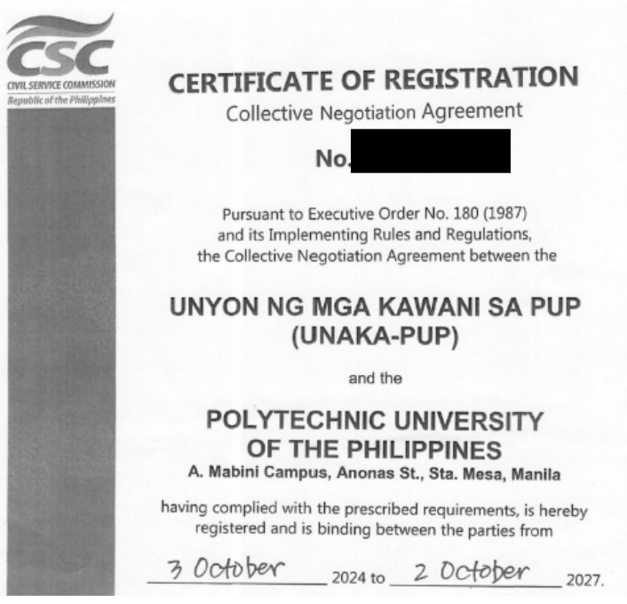 PUP underscores its commitment to labor rights and collective bargaining for all