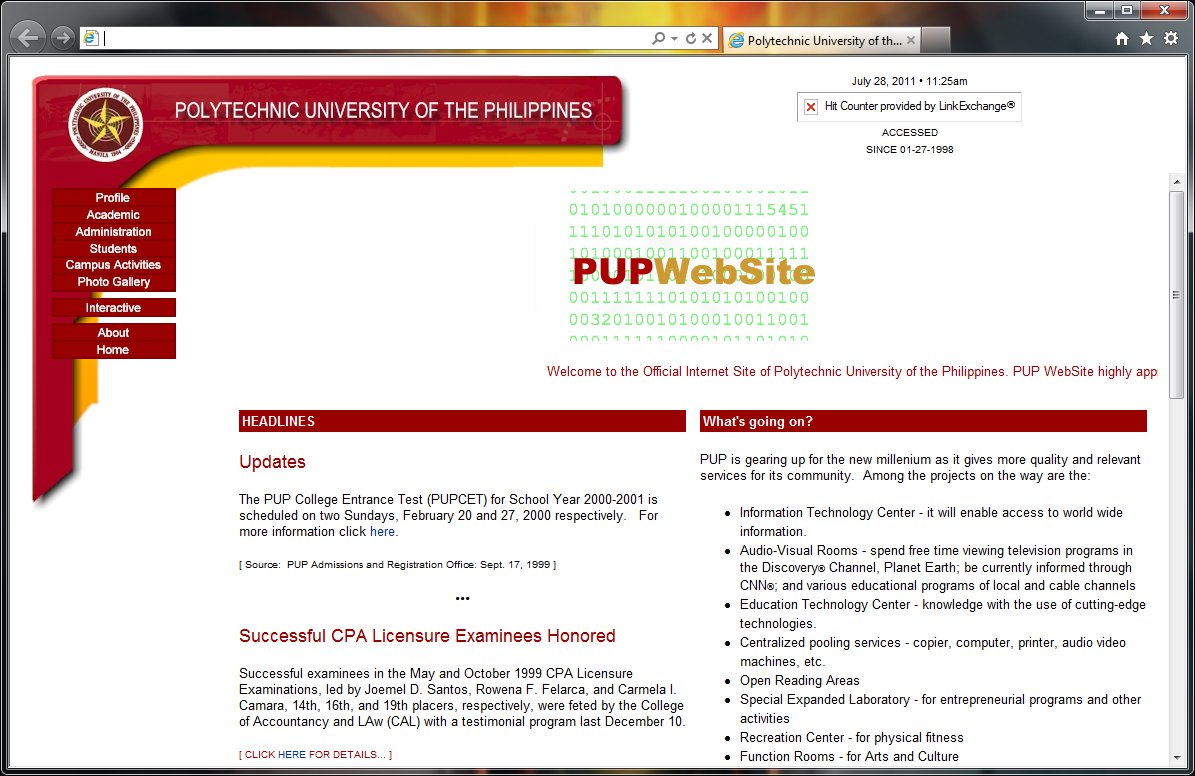 PUPWebSite 4.0 (Millennium)